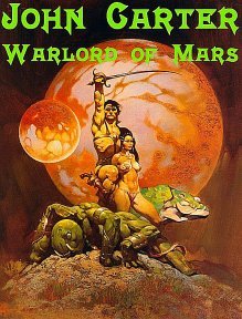 John Carter and Dejah Thoris art by Frank Frazetta